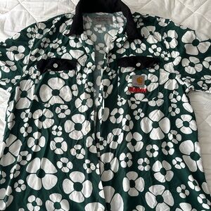 Marni Carharrt Button up Shirt (originally Mens) with Bucket hat Worn Once .